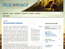 Tablet Screenshot of folgemirnach.de